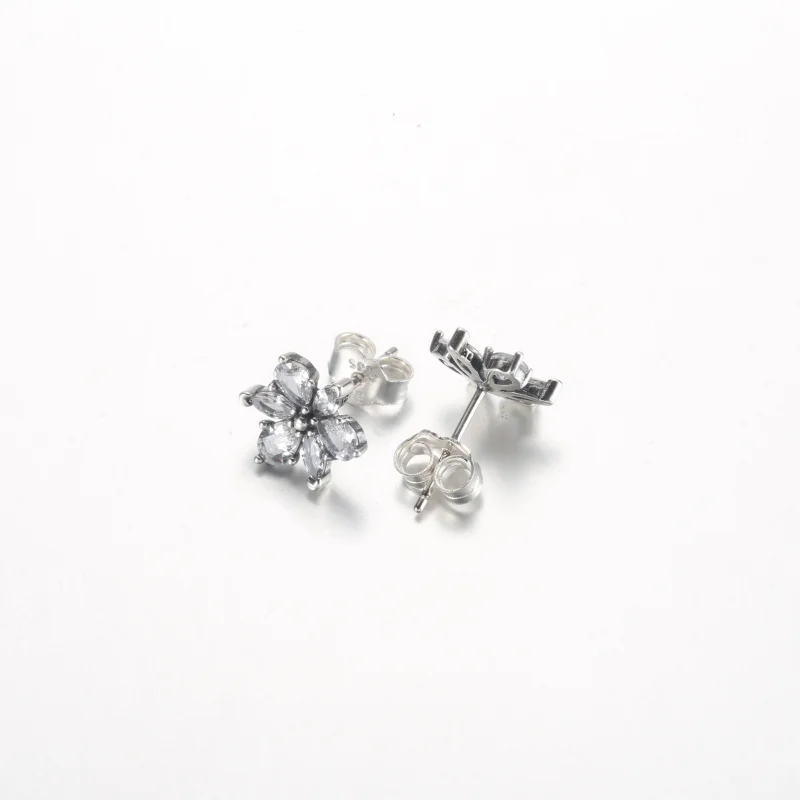 (image for) Pandora Sparkling Herbarium Cluster Stud Earrings - 292633C01 - View 3