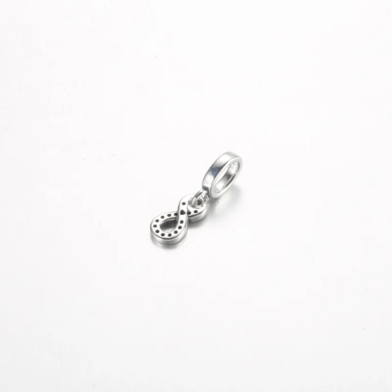 (image for) Pandora Sparkling Infinity Dangle Charm - 792766C01 - View 3