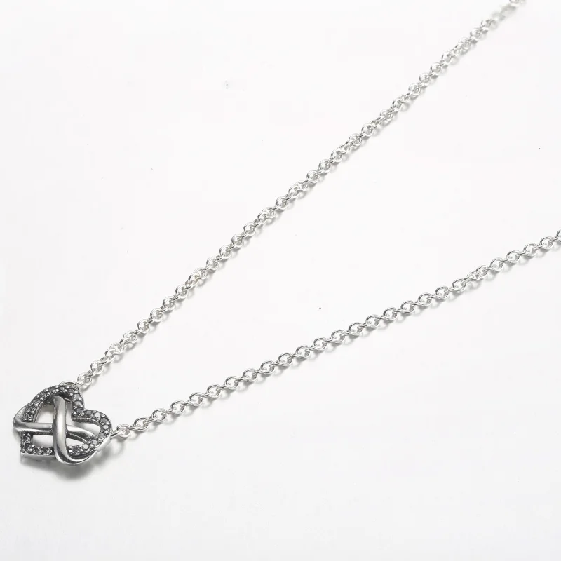 (image for) Pandora Sparkling Infinity Heart Collier Necklace - 392666C01-50 - View 2