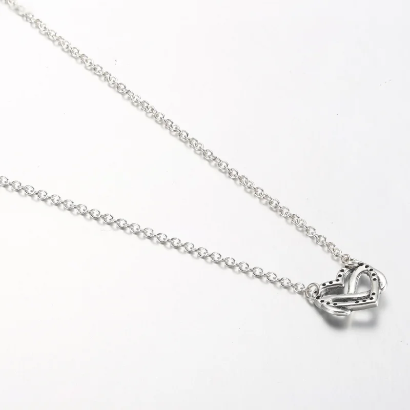 (image for) Pandora Sparkling Infinity Heart Collier Necklace - 392666C01-50 - View 3