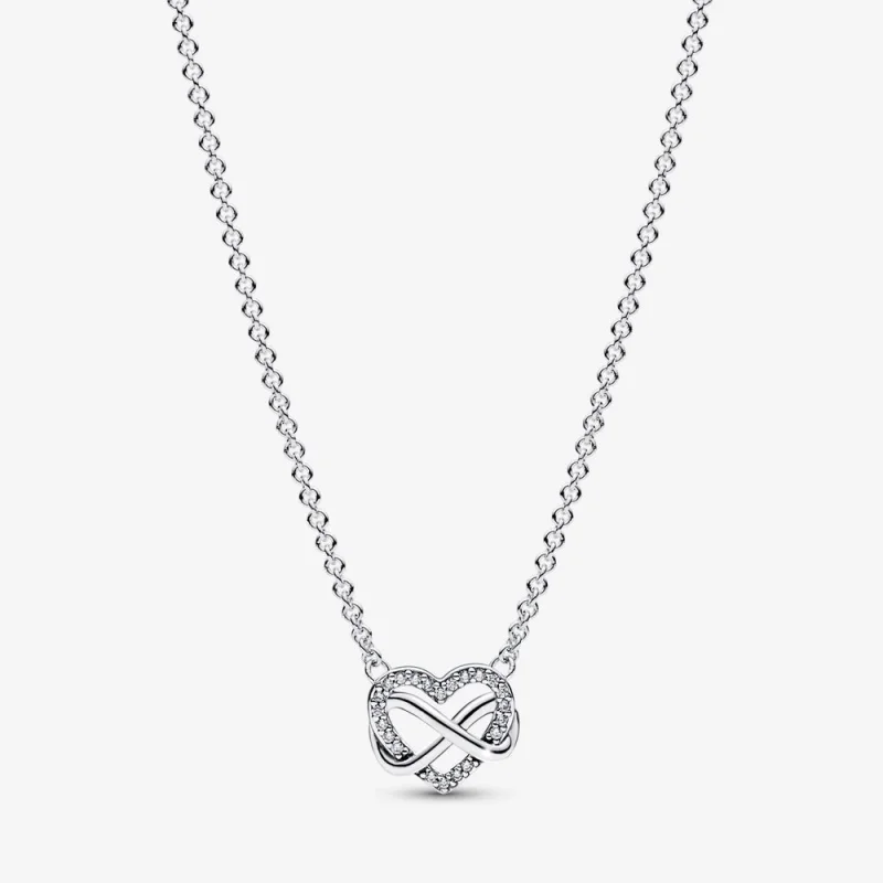 (image for) Pandora Sparkling Infinity Heart Collier Necklace - 392666C01-50 - Product Image