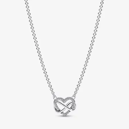 Pandora Sparkling Infinity Heart Collier Necklace - 392666C01-50