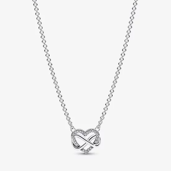 Pandora Sparkling Infinity Heart Collier Necklace - 392666C01-50