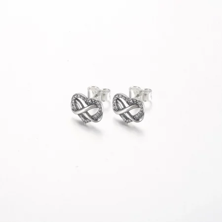 Pandora Sparkling Infinity Heart Stud Earrings - 292667C01