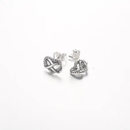Pandora Sparkling Infinity Heart Stud Earrings - 292667C01