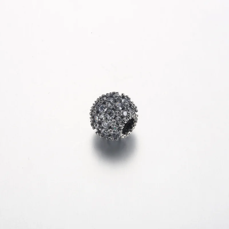 (image for) Pandora Sparkling Pavé Round Charm - 792630C01 - View 2