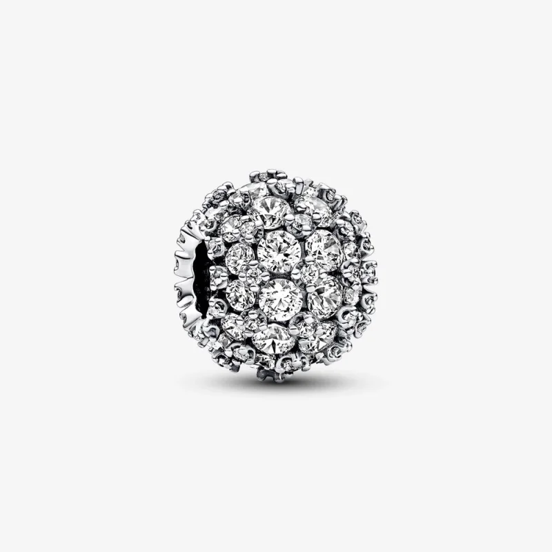 (image for) Pandora Sparkling Pavé Round Charm - 792630C01 - Product Image
