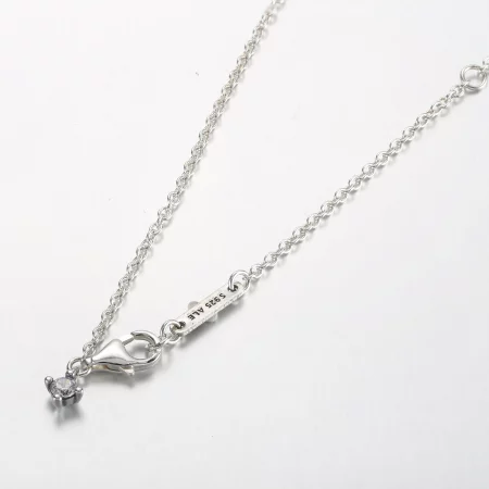 Pandora Sparkling Round Halo Pendant Collier Necklace - 361174C01-45