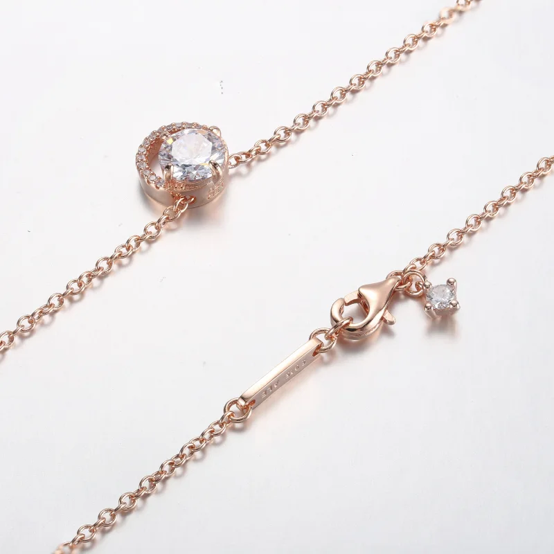 (image for) Pandora Sparkling Round Halo Pendant Collier Necklace - 361174C02-45 - View 5