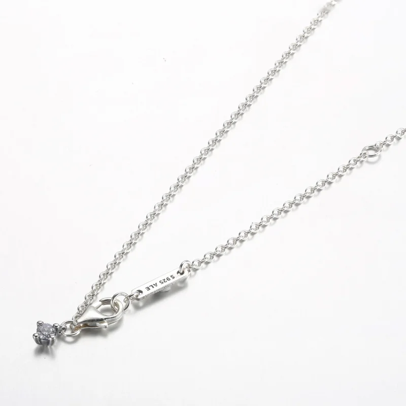 (image for) Pandora Timeless Pavé Round Pendant Necklace - 392632C01-45 - View 4