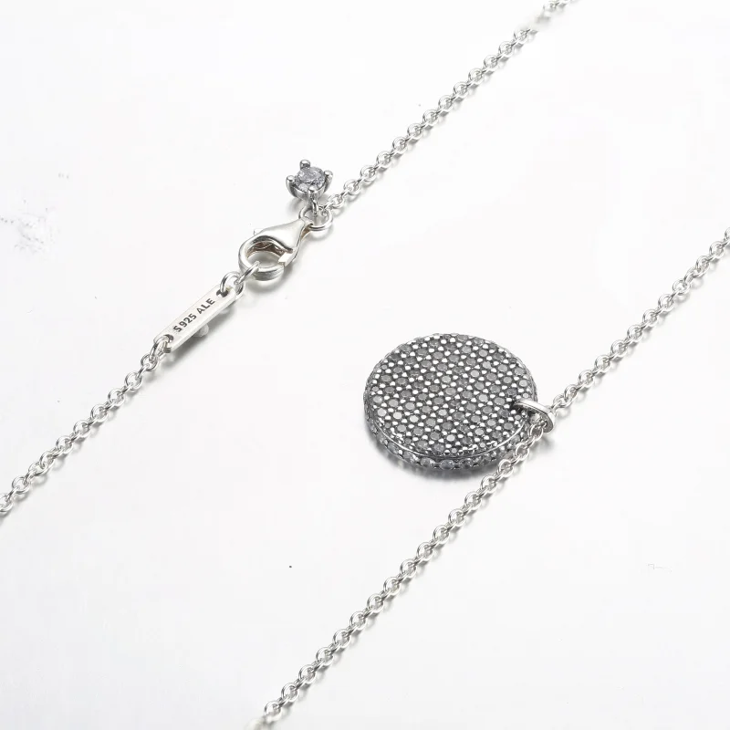 (image for) Pandora Timeless Pavé Round Pendant Necklace - 392632C01-45 - View 5