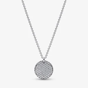 (image for) Pandora Timeless Pavé Round Pendant Necklace - 392632C01-45