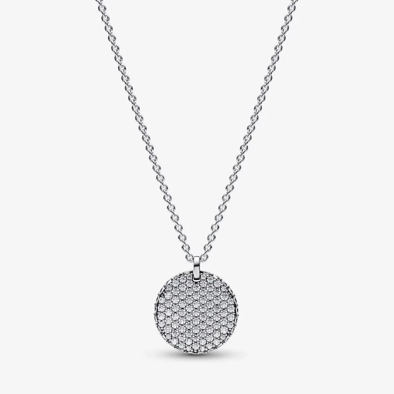 (image for) Pandora Timeless Pavé Round Pendant Necklace - 392632C01-45 - Product Image