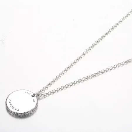 Pandora Timeless Pavé Round Pendant Necklace - 392632C01-45