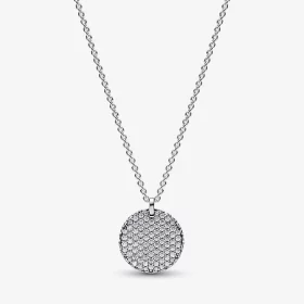 Pandora Timeless Pavé Round Pendant Necklace - 392632C01-45 Pandora Timeless Pavé Round Pendant Necklace - 392632C01-45