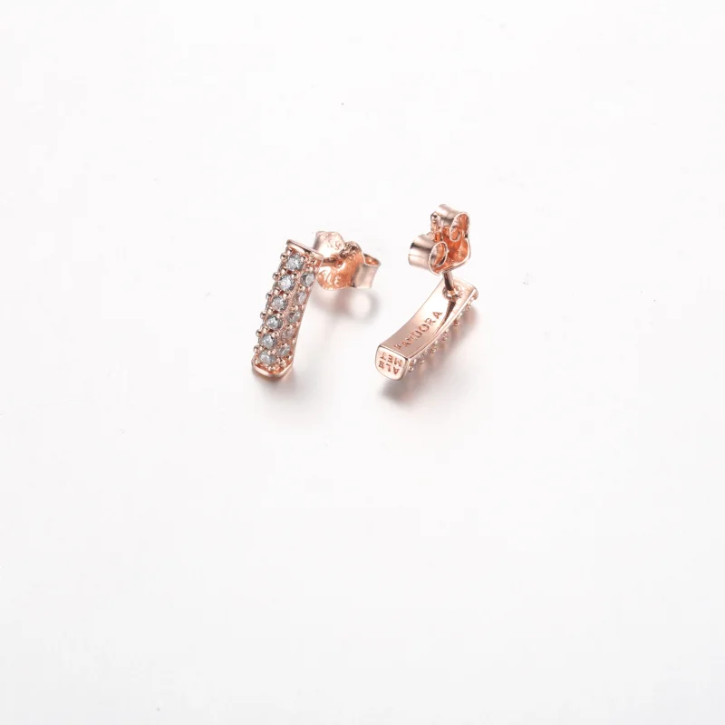 (image for) Pandora Timeless Pavé Single-row Bar Stud Earrings - 262626C01 - View 4