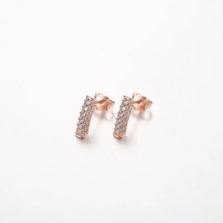 Pandora Timeless Pavé Single-row Bar Stud Earrings - 262626C01