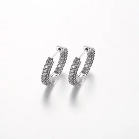 Pandora Timeless Pavé Single-row Hoop Earrings - 292624C01 Pandora Timeless Pavé Single-row Hoop Earrings - 292624C01