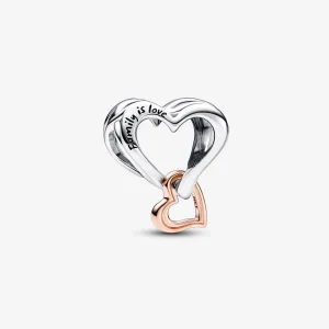 Pandora Two-tone Openwork Infinity Heart Charm - 782642C00 (image for) Pandora Two-tone Openwork Infinity Heart Charm - 782642C00