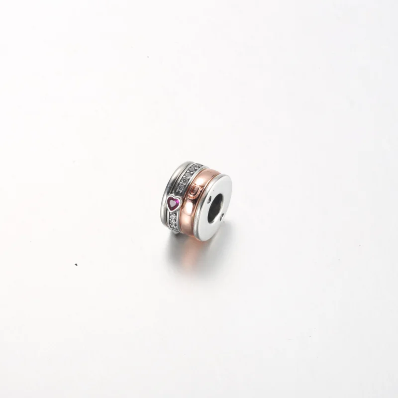 (image for) Pandora Two-tone Turning Love Message Charm - 782639C01 - View 2