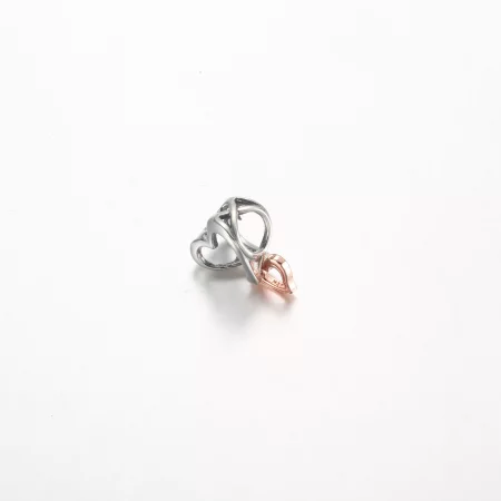 Pandora Two-tone Openwork Infinity Heart Charm - 782642C00