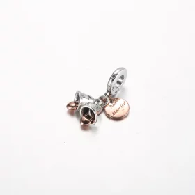 Pandora Two-tone Wedding Bells Double Dangle Charm - 782592C01 Pandora Two-tone Wedding Bells Double Dangle Charm - 782592C01