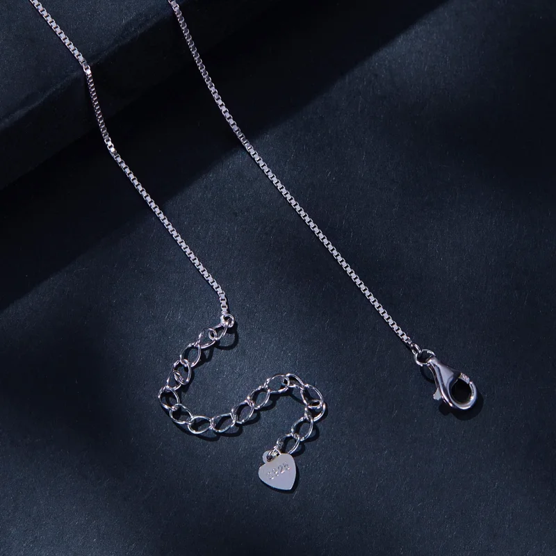 (image for) Pandora Style 0.3Ct Moissanite Necklace(One Certificate) - MSN022 - View 4