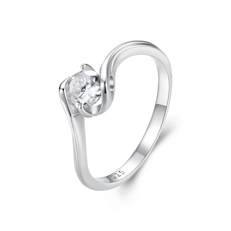 (image for) Pandora Style 0.5Ct Moissanite Ring(One Certificate) - MSR040 - Product Image