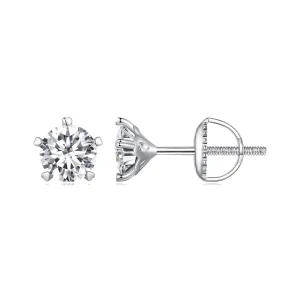 (image for) Pandora Style 0.5Ct Moissanite Studs Earrings - MSE024-S