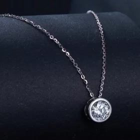 Pandora Style 1Ct Moissanite Necklace(One Certificate) - MSN021 Pandora Style 1Ct Moissanite Necklace(One Certificate) - MSN021