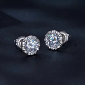 Pandora Style 1Ct Moissanite Studs Earrings - MSE027 Pandora Style 1Ct Moissanite Studs Earrings - MSE027
