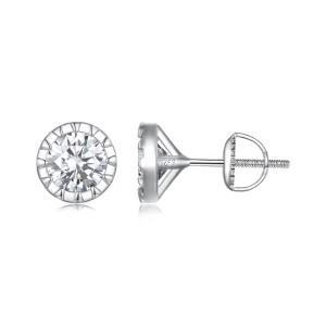 (image for) Pandora Style 1Ct Moissanite Studs Earrings - MSE027