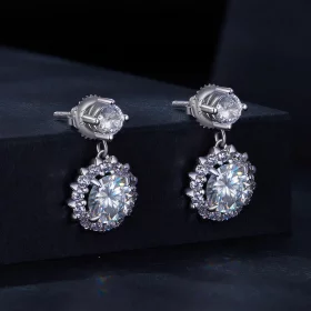 Pandora Style 1Ct Moissanite Studs Earrings - MSE028 Pandora Style 1Ct Moissanite Studs Earrings - MSE028
