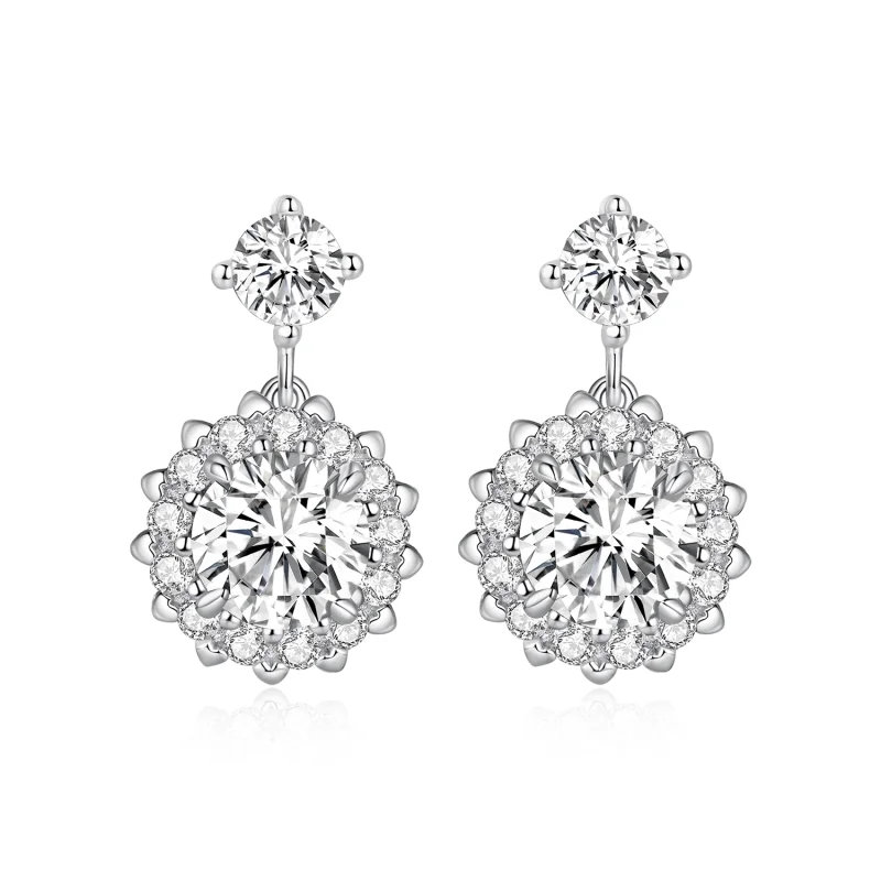 (image for) Pandora Style 1Ct Moissanite Studs Earrings - MSE028 - Product Image