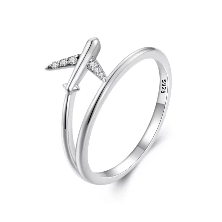 Pandora Style Airplane Ring - SCR967 Pandora Style Airplane Ring - SCR967
