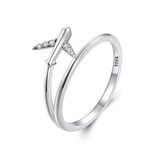 Pandora Style Airplane Ring - SCR967