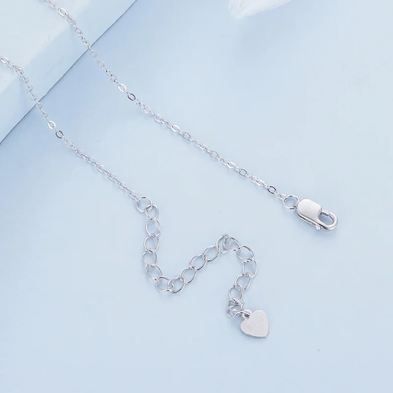 (image for) Pandora Style Angel Ring Rose Necklace - BSN313 - View 5