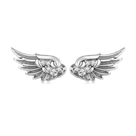 Pandora Style Angel Wings Studs Earrings - SCE1579