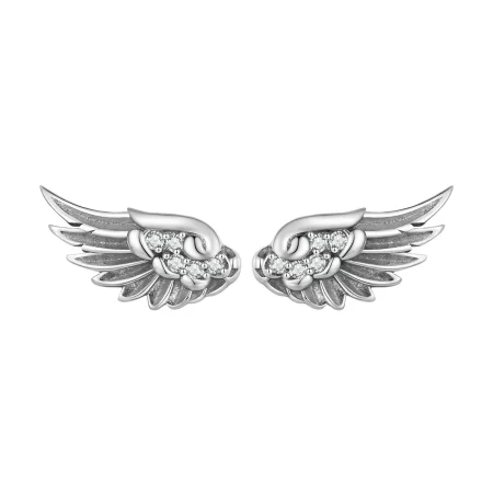 Pandora Style Angel Wings Studs Earrings - SCE1579