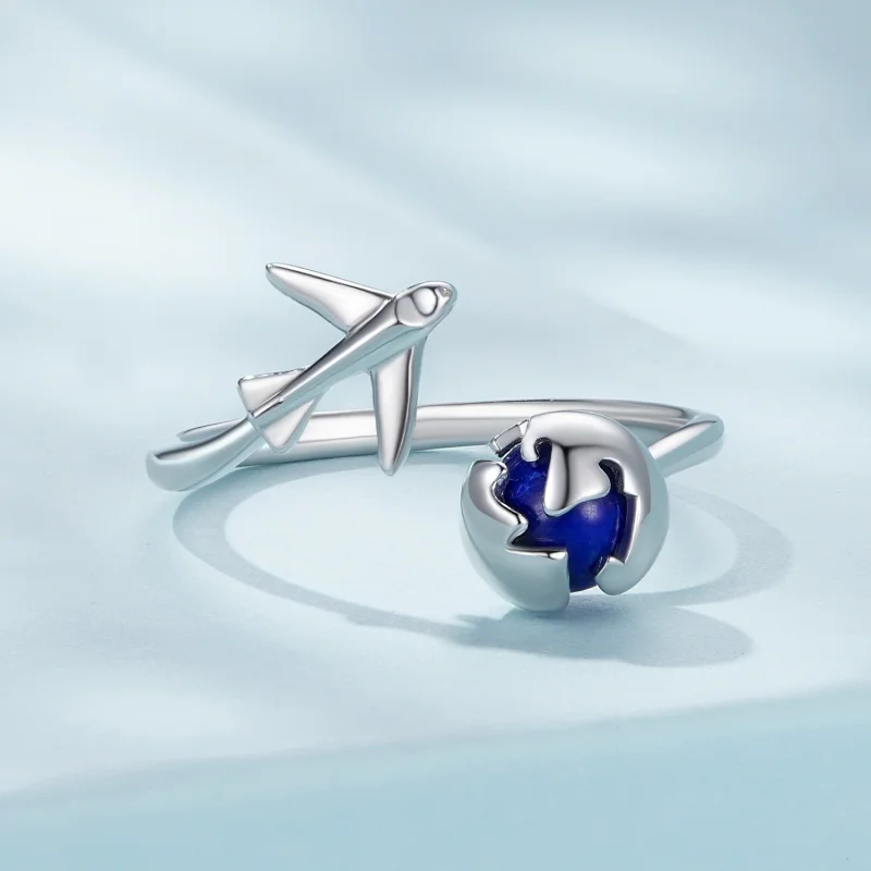 (image for) Pandora Style Around The World Open Ring - SCR959-E - View 3