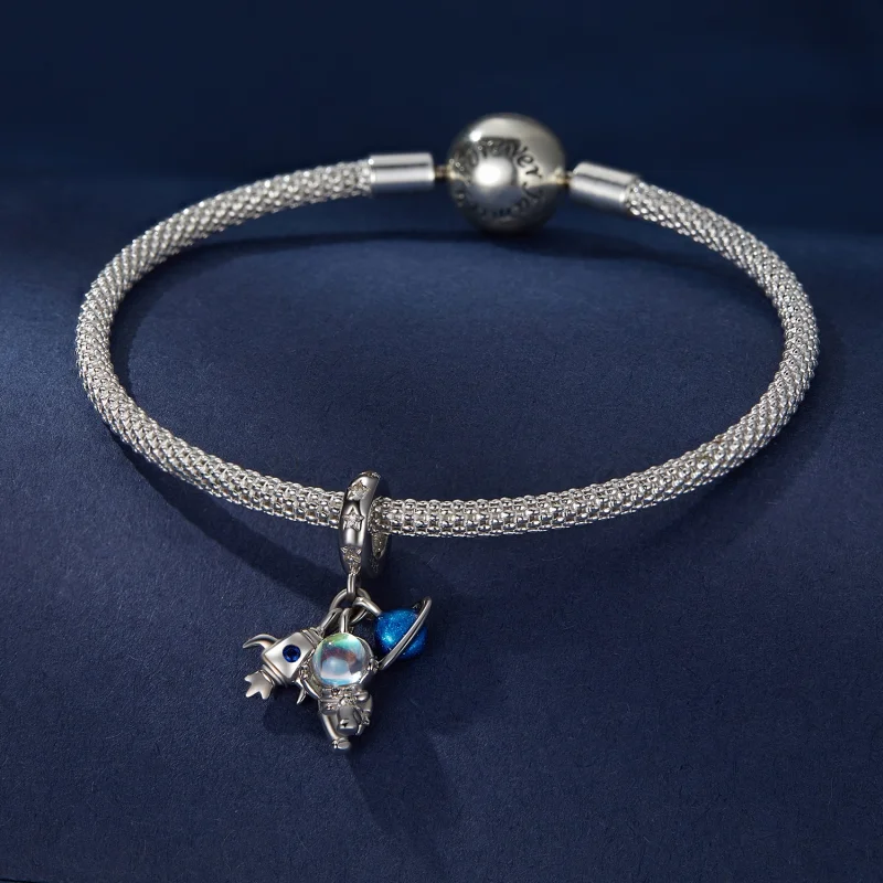 (image for) Pandora Style Astronaut Dangle - BSC791 - View 2