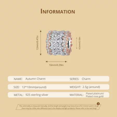 Pandora Style Autumn Color Charm - BSC908