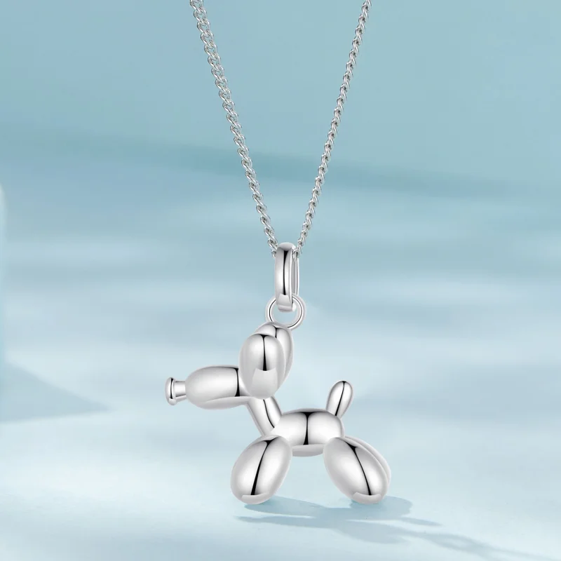 (image for) Pandora Style Balloon Dog Necklace - SCN506 - View 3