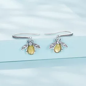Pandora Style Bee Dangle Earrings - SCE1570