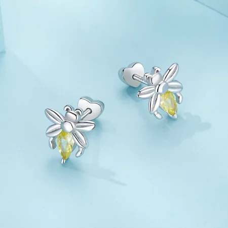 Pandora Style Bee Two Wear Studs Earrings - SCE1580