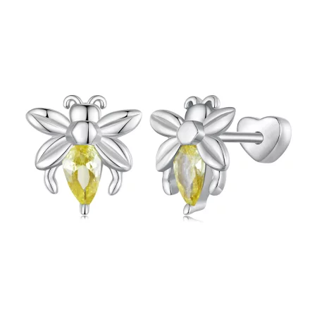 Pandora Style Bee Two Wear Studs Earrings - SCE1580
