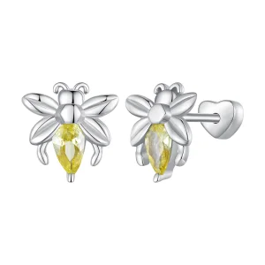 (image for) Pandora Style Bee Two Wear Studs Earrings - SCE1580