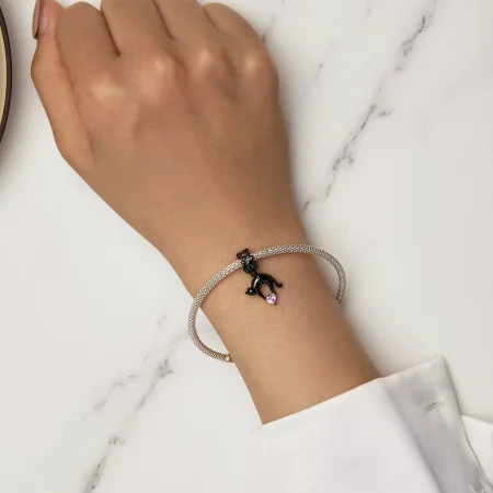 Pandora Style Black Cat Dangle - SCC2519