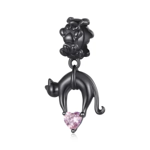 (image for) Pandora Style Black Cat Dangle - SCC2519