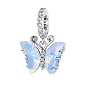 (image for) Pandora Style Blue Aurora Butterfly Dangle - SCC2305
